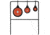 Champion Traps and Targets Rimfire Three Gong Spinners Target Steel, Card, 40872