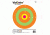 Champion Traps and Targets VisiColor 8 Inch Bullseye Target, 100 Per Pack,41752