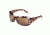 Womens Bella Ballistica Shooting Glasses,Brown Frame,Polycarbonate Lens