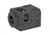 Chaos Gear Supply Official Qube compensator 1.25", Black/Black CGSQUBECOMPBLKBLK