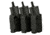 Chase Tactical Triple Kangaroo Mag Pouch, 5.56/Pistol, Black, One Size, NSN NONE, CT-20K5PMP3-BK