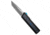Chaves Knives Chaves Dissident OTF Tanto Knife Battleworn Black Al/Electric Blue CF 3.8" SW, Black/Blue, Bohler M390, adult, BHQ-235800