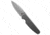 Chaves Knives Chaves Knives x Brad Blount Phase 229 Integral Knife 3.6" Stonewash, Gray, Bohler M390, adult, BHQ-234458