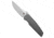 Chaves Knives Chaves Knives x Jake McCoy Disciple Street Integral Knife 3.6" Belt Satin, Gray, Bohler M390, adult, BHQ-234428