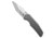 Chaves Knives Chaves Knives x Jake McCoy Omega Street Integral Knife 3.5" Belt Satin, Gray, Bohler M390, adult, BHQ-234434