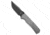 Chaves Knives Chaves Knives x Sam Tran The Arison Street Integral Knife 3.25" Bright SW DLC, Gray, Bohler M390, adult, BHQ-234427