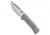 Chaves Knives Chaves Redencion 229 Tanto Integral Magnetic Frame Lock Knife Ti 3.75" Satin, Gray, Bohler M390, adult, BHQ-228860