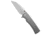 Chaves Knives Sangre Street Integral Folding Knife, 3.50in, Bohler M390 Stainless Steel, Wharncliffe Blade, Titanium, Gray Handle, Stonewash, Stonewash, Gray/Gray, 7.63 inch, BHQ-220085