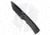 Chaves Knives Redencion 229 Folding Knife, 3.63in, Bohler M390 Stainless Steel, Tanto Blade, Micarta, Titanium Black Handle, w/ Inlays On One Sides, Black/Black, 8.22in, BHQ-194010