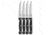 Chicago Cutlery Chicago Cutlery Steak Knife Set Black Polymer 4.50" SW Serr, Black, Stainless Steel, adult, BHQ-41589