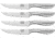 Chicago Cutlery Clybourn Steak Knives, 4.5 satin finish high carbon stainless blade, Brushed stainless handle, 1132341