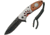 China Made Bear Track Linerlock A/O Folding Knife,3in,3Cr13 Stainless Steel,Drop Point,Wood Handle CN300272BE
