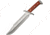 China Made Bowie Wood with Sheath Fixed Blade Knife, 15.5in Overall, 10in Satin SS Clip Point Blade, Brown Pakkawood Handle, SS Guard And Pommel, Black Nylon Belt Sheath, Brown, 211397
