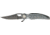 China Made Eagle Feather Linerlock Knife, Gray Aluminum, Indian head bolster CN300233GY