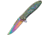 China Made Eagle Framelock Spectrum A/O Folding Knife, Framelock, Assisted Opening, 4in Closed, 3in Spectrum Titanium Coated SS Drop Point, Spectrum Titanium Finish SS, Spectrum, 300429-RB