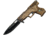 China Made Gun Linerlock Camo Dont Tread Folding Knife, 3.75 black finish stainless blade, Camo synthetic handle, 300227-SB