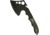China Made Hatchet Wood, 10.5in Overall, 4in Cutting Edge, 3.25in Black SS Axe Head, Black Wood Handle, Black Nylon Belt Sheath, Black, 211395