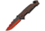 China Made Honeycomb Linerlock Red Folding Knife, Black and red, Black and red sculpted aluminum handle, 300485