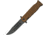 China Made Linerlock A/O Brown Folding Knife, 3.75 black finish stainless clip point blade, Brown rubber handle, 300480-BR
