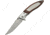 China Made Linerlock Folding Knife,3.25in,Clip Point,Brown,Pakkawood Handle CN300322