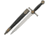 China Made Masonic Dagger Zinc Alloy Knife, 9.25 stainless dagger blade, Black zinc handle, 211509