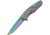 China Made Mermaid Linerlock Spectrum A/O Folding Knife,3.5in,Stainless Steel,Standard Edge,Spectrum and Satin CN300399RB