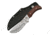 China Made Outdoorsman Wolf Skinner Fixed Blade Knife, Outdoorsman Skinner, 8in Overall, 3.75in Satin SS Skinner Blade, Brown Wood Handle, SS Bolster, Wolf Artwork, Black Nylon, Brown, 211389-WF