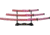 China Made Pink Dragon Katana Set 3pc