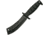 China Made Rubber Handle Combat Cleaver Fixed Blade Knife, 6in, Black Rubberized Handle CN211224