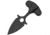 China Made Skull Push Dagger Knife, 1.5 black finish double edge stainless dagger bla, Black synthetic handle, 211502