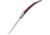 China Made Spanish Fruit Knife Pakkawood Folding Knife, 3in Satin SS Blade, Brown Smooth Pakkawood, brown, 210662-4