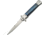 China Made Stiletto Blue A/O Folding Knife,4in,Stainless Steel CN300342BL