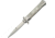 China Made Stiletto White A/O Folding Knife,4in,Stainless Steel CN300342WH