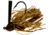 Chompers Skirted Brush Jig 1/2 oz - 2 Pack, Green Pumpkin/Purple Flash, SBJ12-203