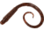 Chompers Possum Tail Worms Jig - 5 Pack, Pumpkin Pepper, 5in, POS5-3