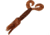 Chompers Skirted Grub Double Tail Grub, 1, 4in, Pumpkin Pepper, HG4D10-3