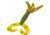 Chompers Skirted Grub Double Tail Grub, 1, 5in, Watermelon Seed/Green Pumpkin, HG5D10-104