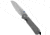 Chris Reeve Knives Large Sebenza 31 Folding Knife, 3.60in, CPM MagnaCut, Sheepsfoot Blade, Titanium, Gray Handle, Insingo Stonewash, Gray/Gray, 8.40 inch, BHQ-146068