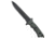 Chris Reeve Knives Green Beret Fixed Blade Knife, 7.00in, CPM S35VN, Spear Point Blade, Micarta, Gray Handle, Standard, Gray/Black, 12.375 inch, BHQ-92525