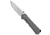 Chris Reeve Knives Large Inkosl Folding Knife, 3.50in, CPM MagnaCut, Drop Point Blade, Titanium, Gray Handle, Gray/Gray, 8.25 inch, BHQ-36940