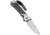 Chris Reeve Knives Left-Hand Small Inkosi Folding Knife, 2.75in, CPM S35VN, Clip Point Blade, Carbon Fiber, Black Handle, Black/Gray, 6.50 inch, BHQ-92614