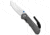 Chris Reeve Knives Small Inkosi Folding Knife, 2.75in, CPM S35VN, Tanto Blade, Titanium, Gray Handle, Gray/Gray, 6.50 inch, BHQ-91652
