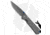 Chris Reeve Knives Small Sebenza 31 Folding Knife, 2.94in, Damascus, Drop Point Blade, Titanium, Gray Handle, Double Lug, Damascus, Gray/Black, 6.875 inch, BHQ-135696