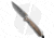 Chris Reeve Knives Small Sebenza 31 Folding Knife, 2.94in, Damascus, Drop Point Blade, Wood, Brown Handle, Bog Oak, Raindrop Damascus, Brown/Black, 6.875 inch, BHQ-98993