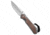 Chris Reeve Knives Large Sebenza 31 Folding Knife, 3.63in, CPM MagnaCut, Drop Point Blade, Titanium, Micarta, Brown/Gray Handle, Glass Blast Ti, Brown/Gray/Gray, 8.34 inch, BHQ-140841