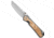 Chris Reeve Knives Chris Reeve Large Sebenza 31 Inlay Box Elder Tanto 3.5" SW, Gray/Tan, CPM MagnaCut, adult, BHQ-146088