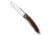 Chris Reeve Knives Mnandi Cocobolo Folding Knife, 2.75in, CPM S35VN, Clip Point Blade, Cocobolo, Wood Handle, Wood/Gray, 6.375 inch, BHQ-3761