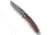 Chris Reeve Knives Mnandi Folding Knife, 2.75in, Damascus, Clip Point Blade, Cocobolo, Wood Handle, Wood/Black, 6.375 inch, BHQ-19210