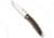Chris Reeve Knives Mnandi Folding Knife, 2.75in, CPM S35VN, Clip Point Blade, Ebony, Wood Handle, Wood/Gray, 6.375 inch, BHQ-13212