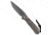 Chris Reeve Knives Small Sebenza 31 Folding Knife, 2.94in, Damascus, Drop Point Blade, Titanium, Brown Handle, Ladder Damascus, Brown/Black, 6.875 inch, BHQ-98991